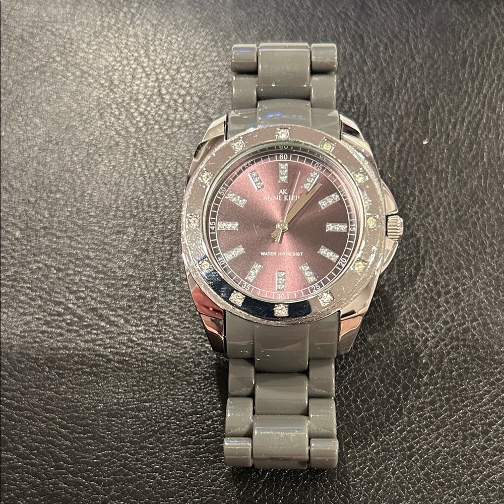 Anne Klein Gray Watch, Like New!!